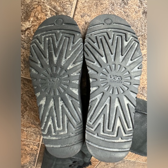 UGG Over the Knee Bailey Button Bomber Boots- Black, Women’s Size 8 - Picture 6 of 7